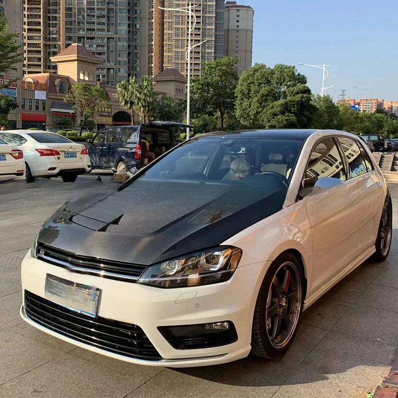 

Precision-Fit FORVolkswagen Golf 7/7.5 Front Hood Carbon Fiber 2014-2024