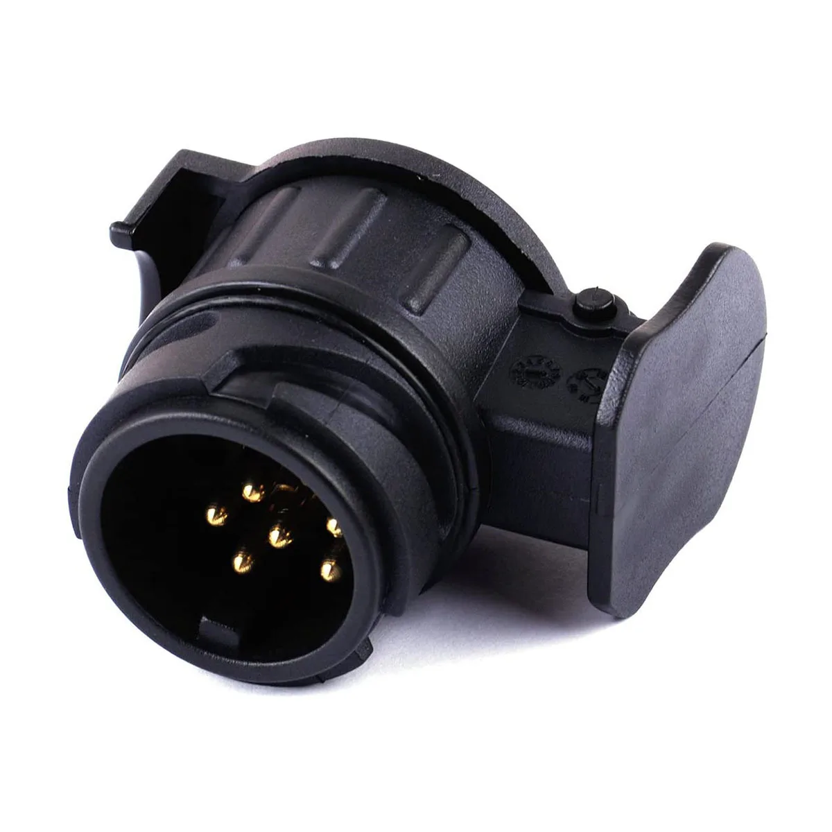 

13 to 7 Pin Plug Adapter for Car Trailers Coupling Socket Holder Waterproof Connector 12V Padlock Protect Towing Accessories
