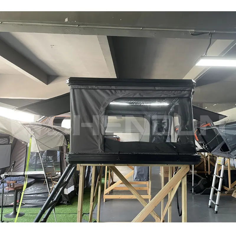 Tienda de campaña automática para Suv, carpa de techo de aluminio, carcasa dura ligera, para 2 personas