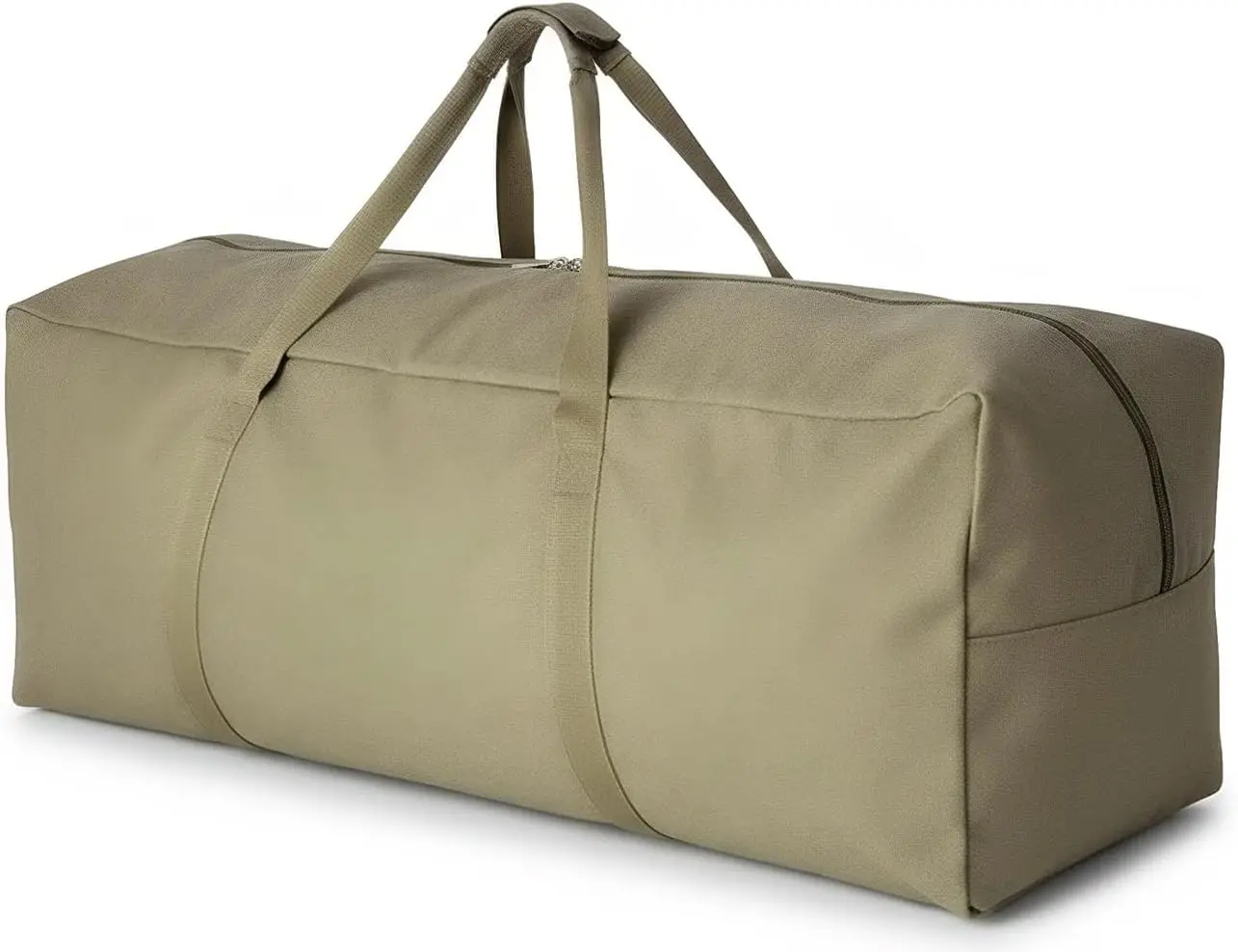 Extra Large Canvas Duffle Bag for Travel, Sports, Military Camping and Tent Storage - Heavy Duty Design