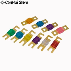 1-5pcs Mini 32V Auto Stereo Audio AFS Fuse 20A 30A 40A 50A 60A 70A 80A 100A 125A 150A 200A ANL Gold Plated Stud Car Fusibles