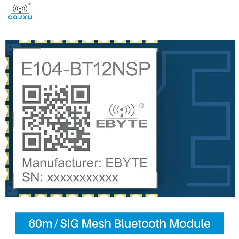 Сетевой модуль 2,4 ГГц, сиг, Bluetooth, сетевой модуль Cojxu E104-BT12NSP 60m, длинный Сверхмаленький радиус действия, TLSR8253F512, трансивер UART SMD