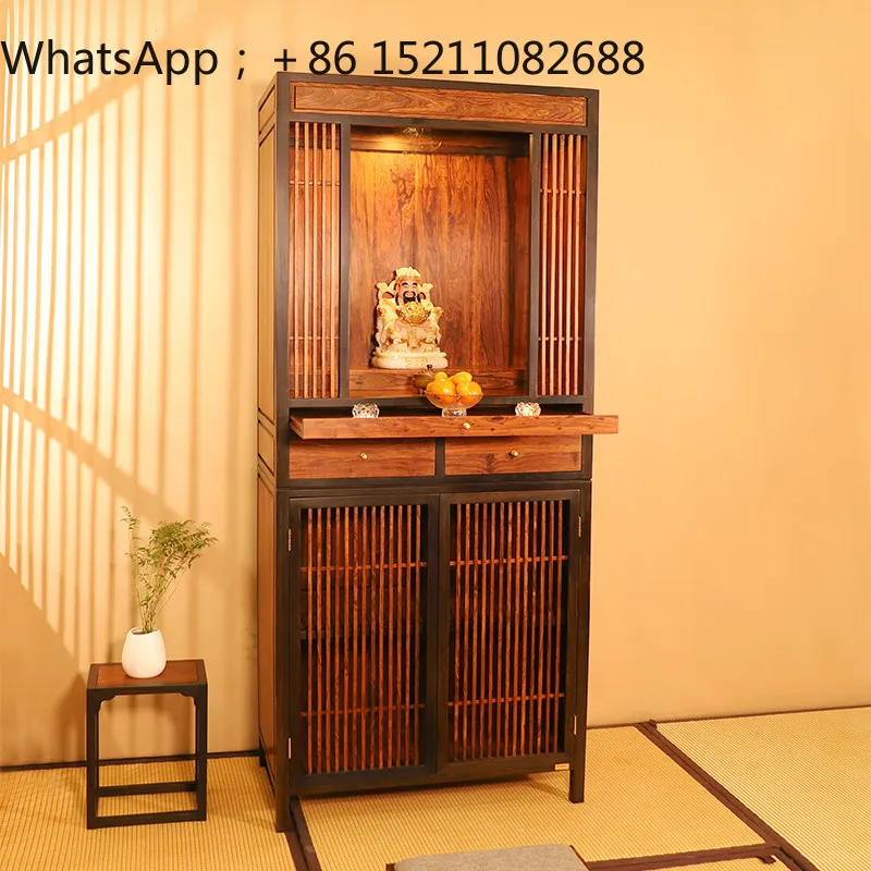 SCY solid wood cabinet, shrine offering table, shrine, Guanyin Buddha statue, tribute seat, God of Wealth incense table