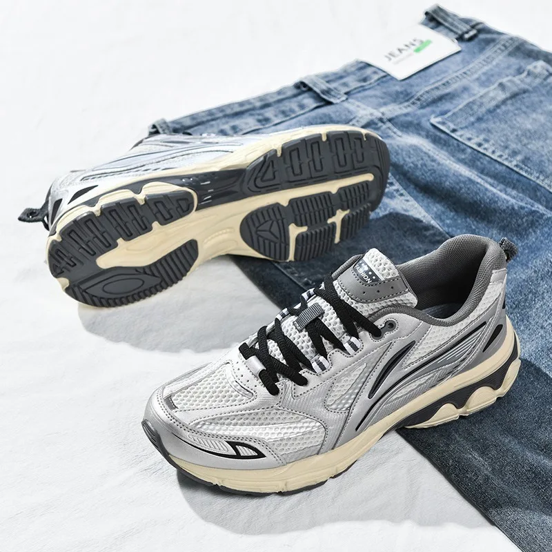 

Спортивные кроссовки для марафона для мужчин, дышащие, легкие, удобные, нескользящие, спортивные, повседневные, для активного отдыха.