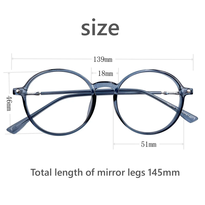 MOMOJA-Montura de gafas ultraligera para mujer, accesorio Retro redondo TR90, Anti luz azul, prescripción óptica, 30175