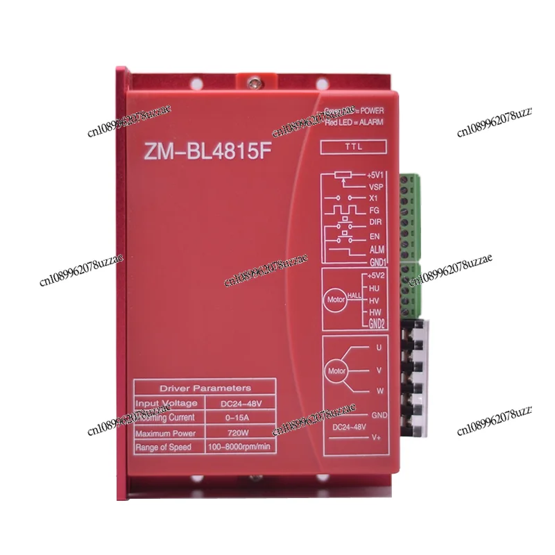

ZM-BL4815F Controller DC Brushless Motor Below 720W with/without Hall Driver Board Instead of 6515A