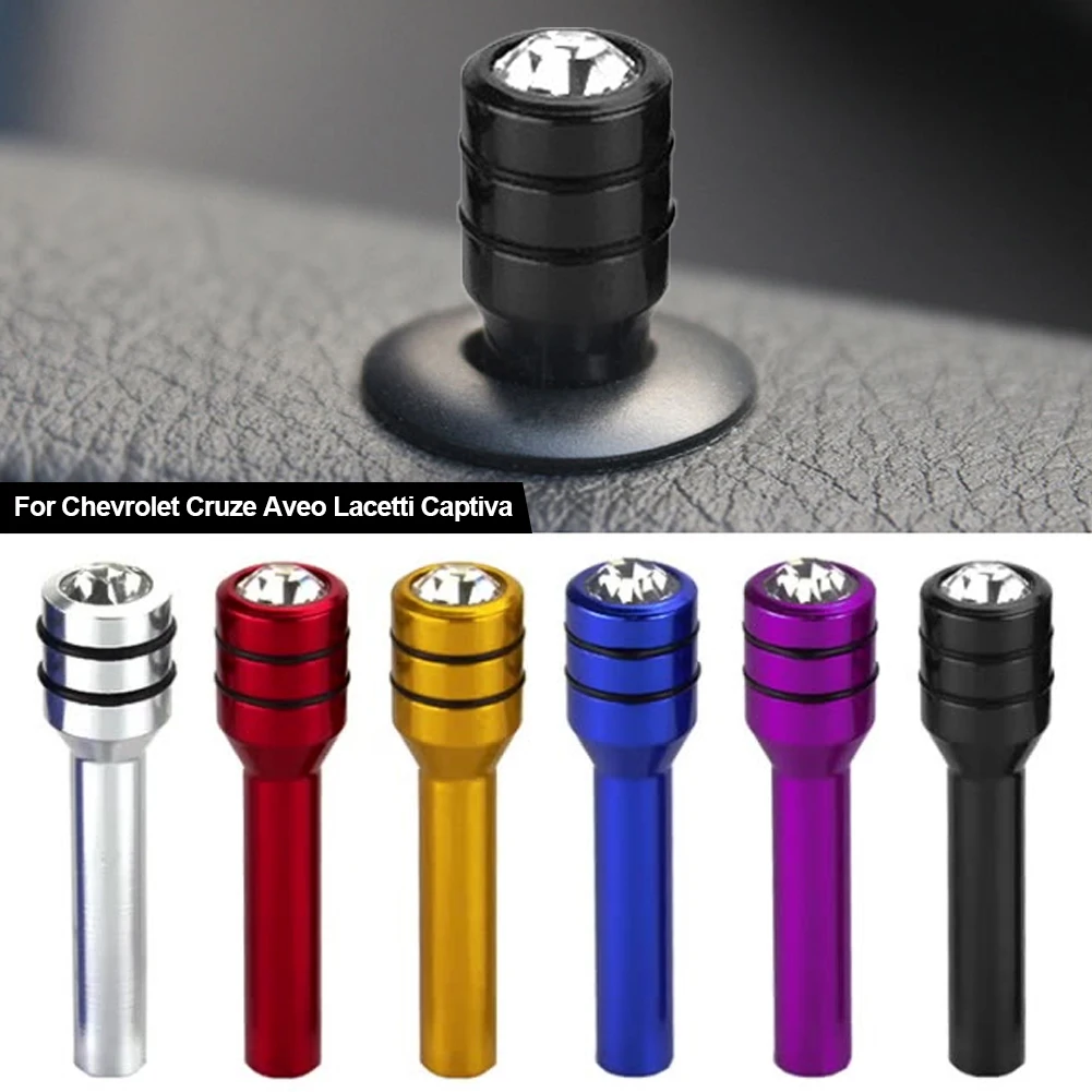 2X Car Alloy Door Lock Pins Lock Pin Screw Knob For Chevrolet Cruze Aveo Lacetti Captiva Cruz Niva Spark Orlando Epica Sail Soni