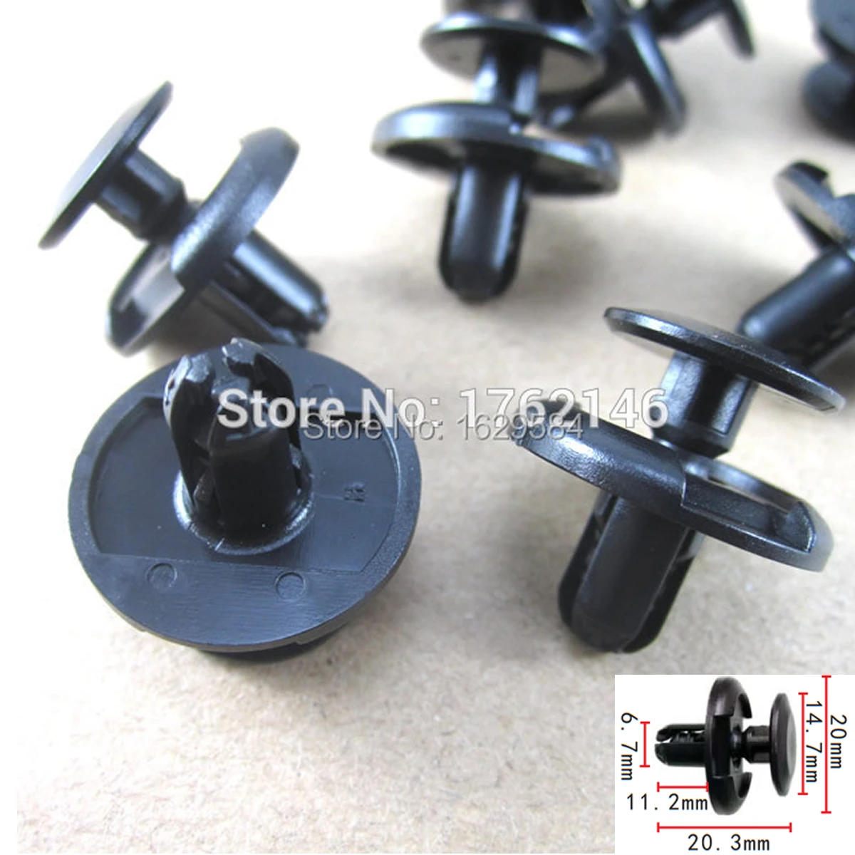 10/100x Good Quality Bumper Fender Retainer Clips For Fiat Suzuki Toyota Mitsubishi Mazda Grand Vitara 09409-07332 0940907332