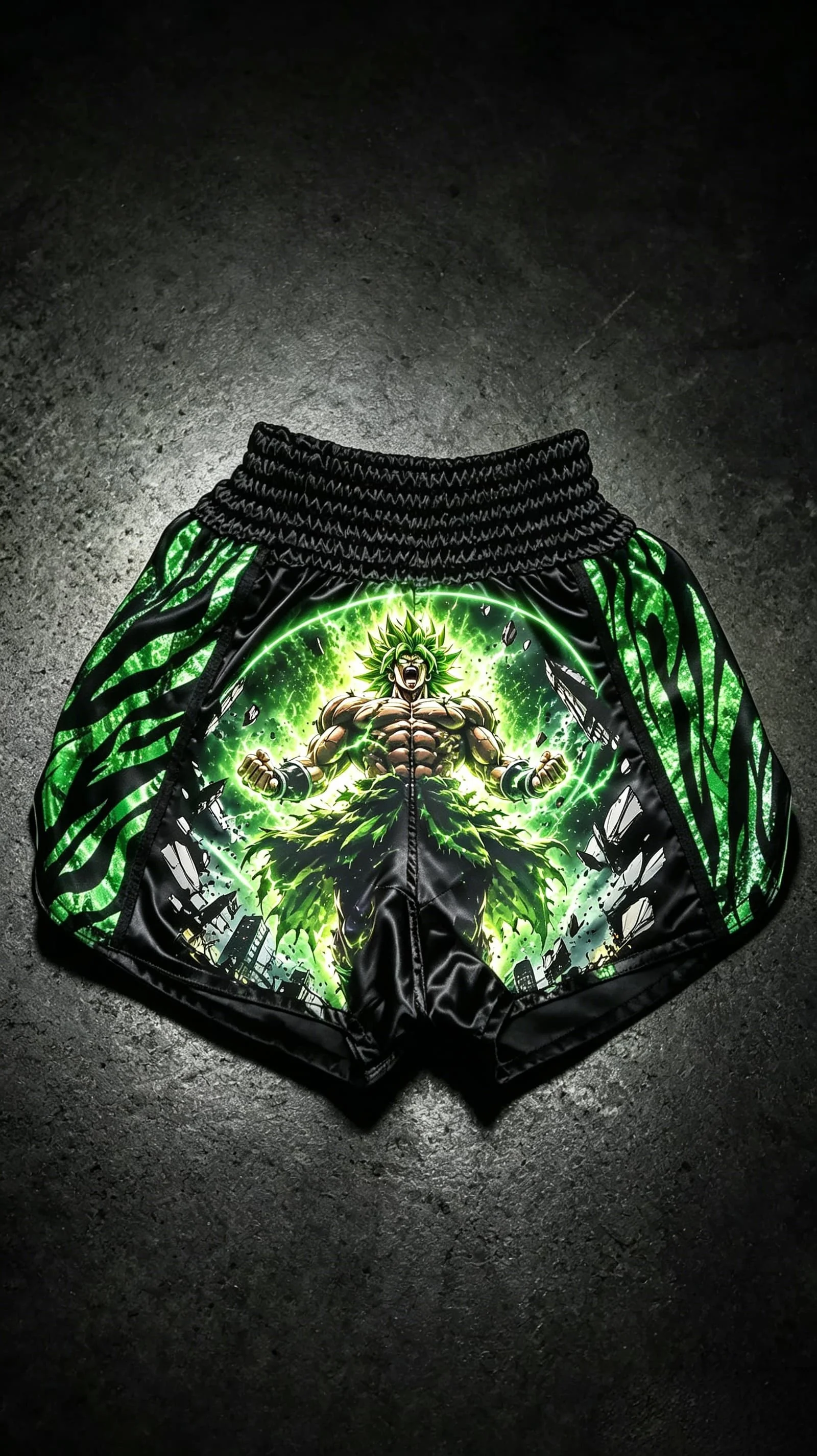 2026 Latest Dragon Ball Anime Brolli 3D Printed Sports Breathable Speed Drying Boxing Pants, Suitable for Anime Enthusiasts