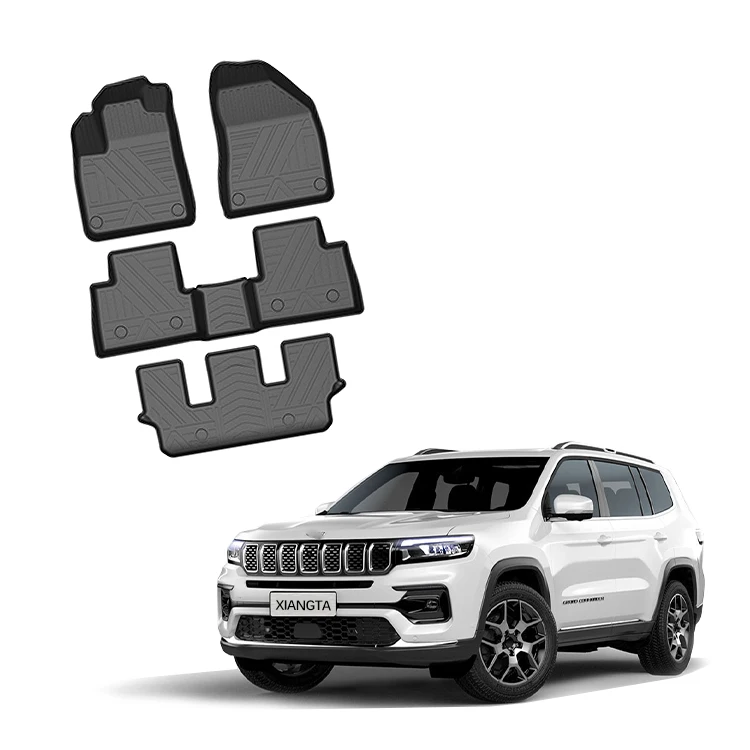 High Quality TPE Material Front Rear Car Mats for Jeep Grand Commander (seven seats) Tpe Car Mats Car Accessories Floor Mat