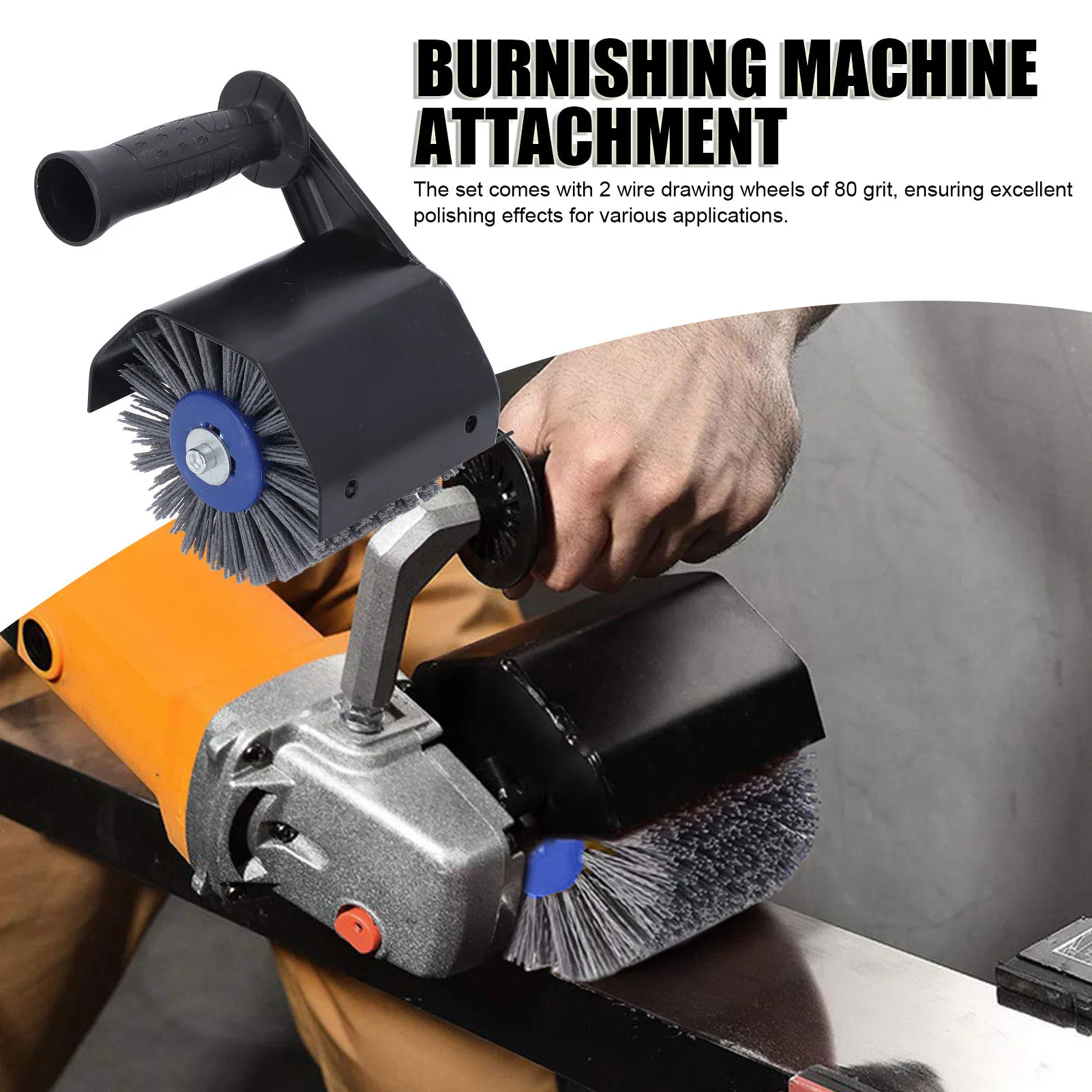 

Angle Grinder Convert Polisher Accessories M14 Handheld Wire Drawing Attachment Multifunctional Polishing Tool Set