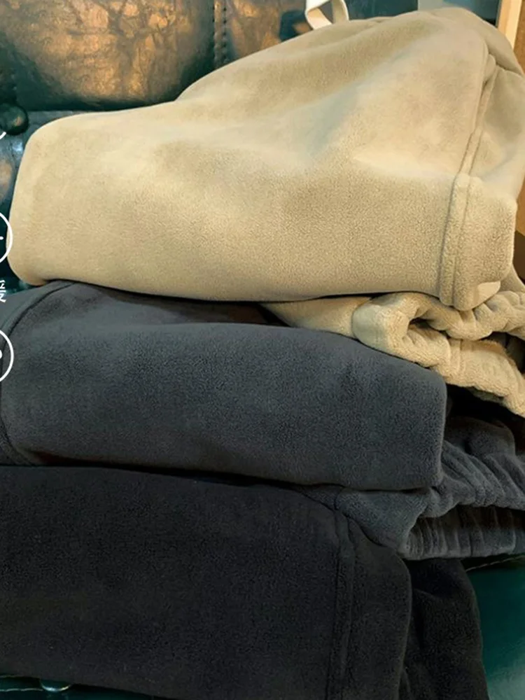 

Модные повседневные брюки с манжетами на подкладке для мальчиков, учащихся средних школ, зимние повседневные брюки для отдыха маленького роста