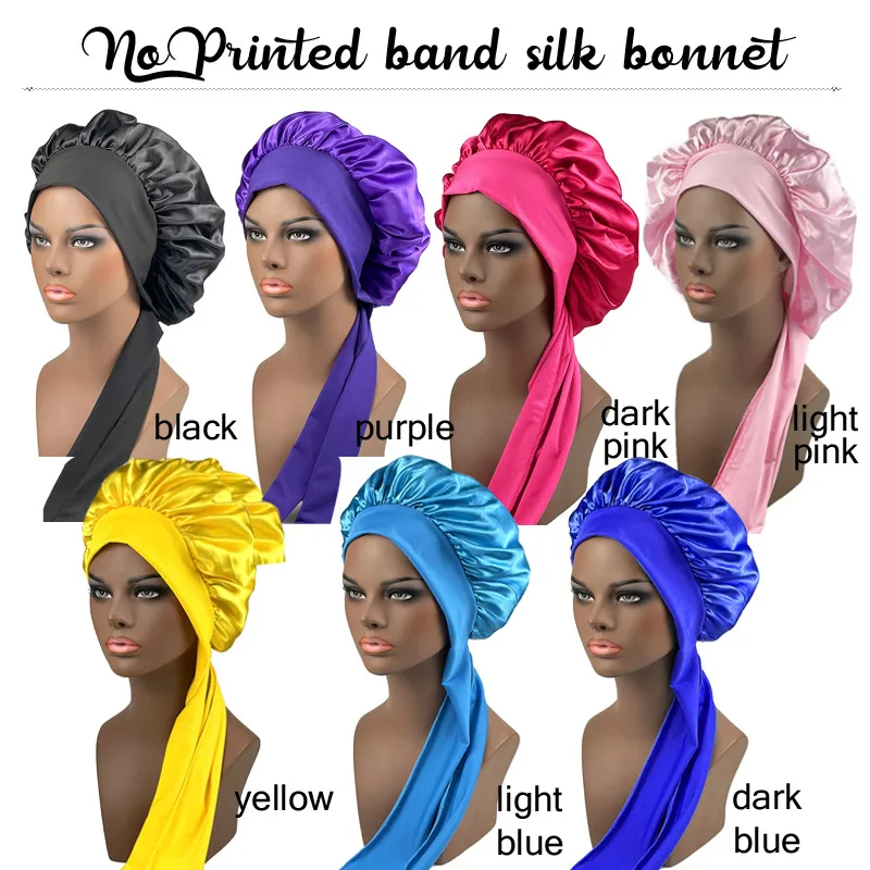 30Pcs Silk Bonnet For Sleeping Fashion Women Satin Bonnet Hair Bonnet Night Sleep Cap Scarf Wrap For Curly Hair With Tie Band