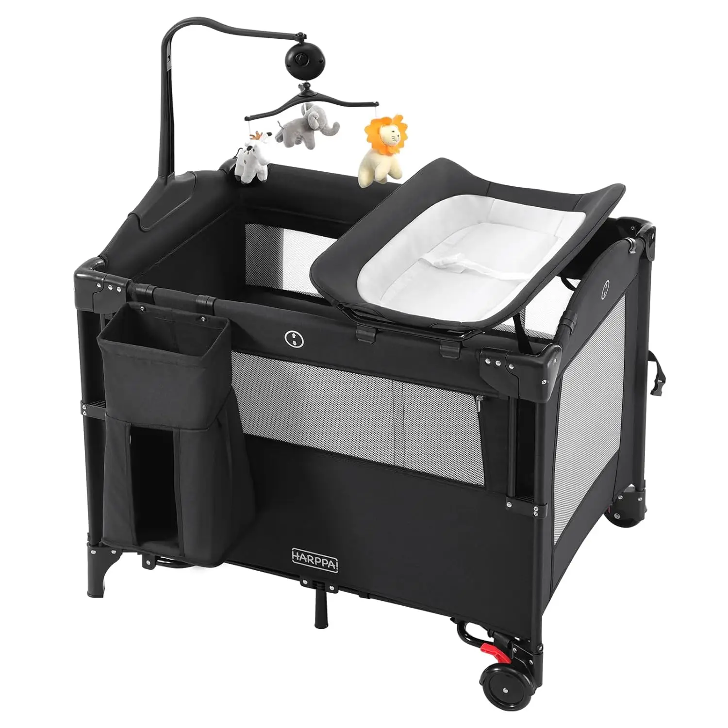 

Пакет и игра 5 в 1, портативный детский игровой доска для путешествий, прикроватная спальная кроватка для детской кроватки с матрасом, люлька на колесиках для младенцев