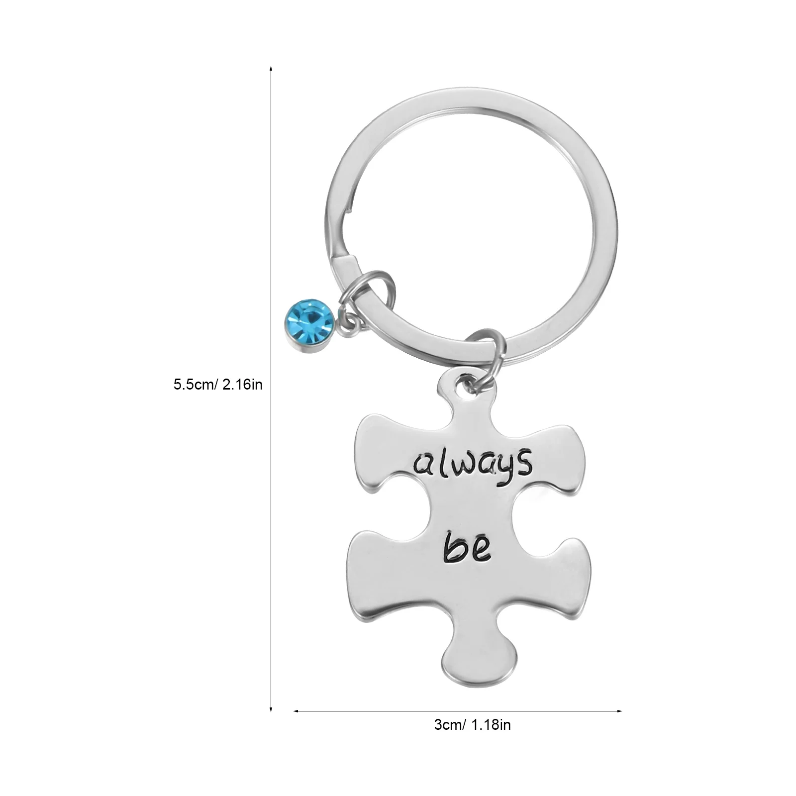 3 Pcs Gifts Best Friends Key Ring Friendship Keychain Hanging Alloy Child Good Holder