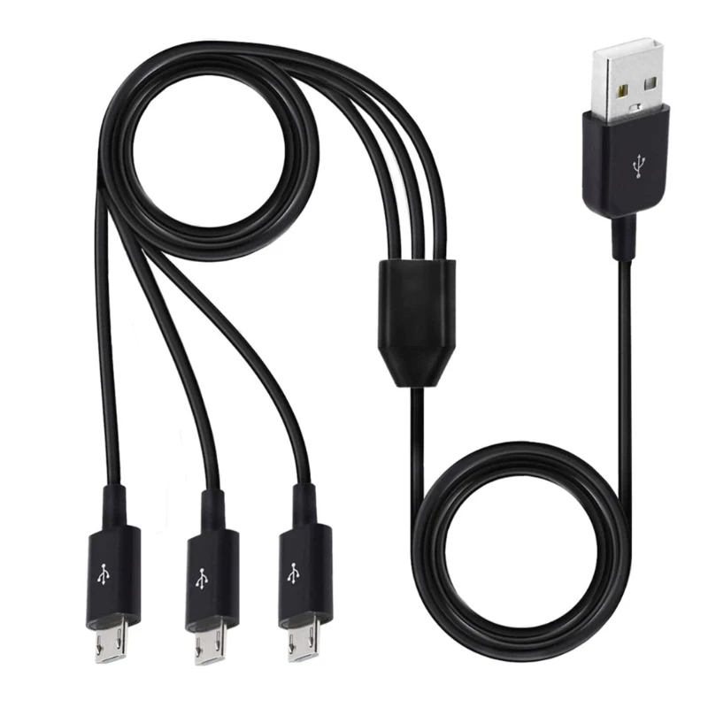 Micro USB Splitter Cables Simultaneous Data Transfer and Charging Cable Drop Shipping