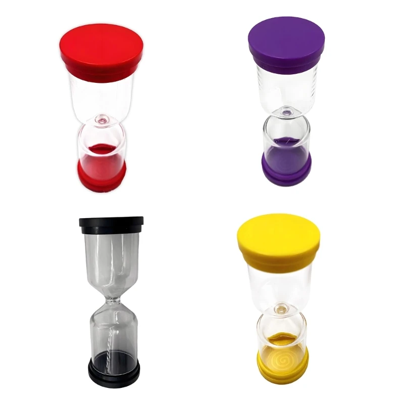 E28F Modern No Sand Hourglasses Timer Plastic DIY Refillable Empty Bottle Sand Clock For DIY Crafts Decoration Study Room