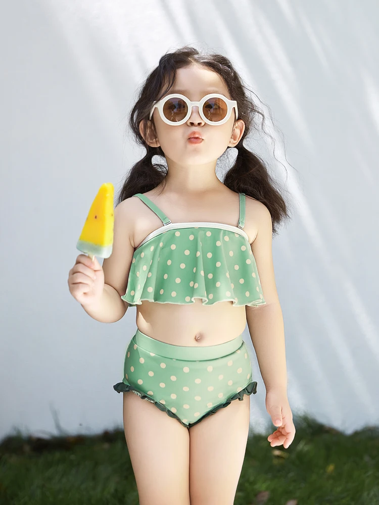adoreswim-子供用水着-スカートスタイル-夏用水着セット-かわいいレーストリム-セパレートビキニ-～3歳の女の赤ちゃん用