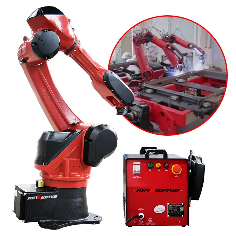 Maxwave 6 Axis Robot Robotic Arm Manipulator Cnc Welding Polishing Carry Robot For Megmeet 350 MIG Welder