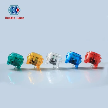 10 יחידות שקופות ללא LED ארקייד 30mm כפתור העתק SANWA OBSF-30 OBSN-30 עבור DIY Raspberry pi MAME PC Pandora משחק בתיבה