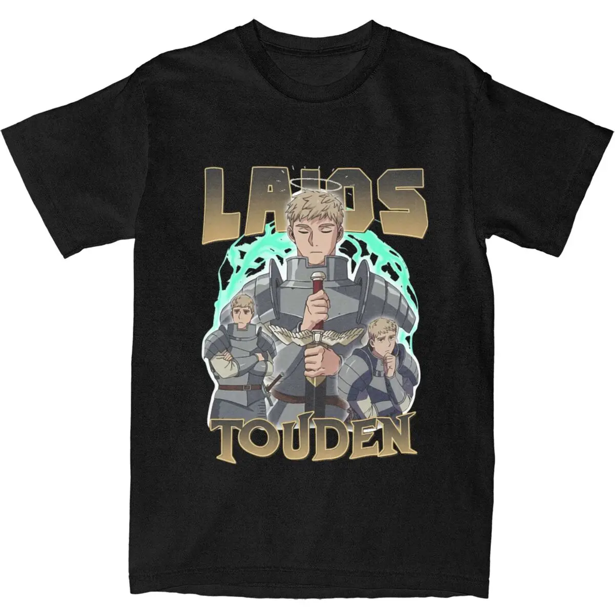 Funny Laios Touden T-Shirts Men Women's Cotton Delicious in Dungeon Anime Tees Shirt Printed Clothes