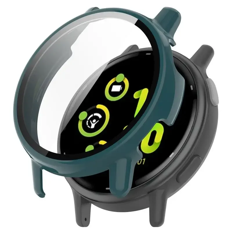 Tempered Glass Case For Garmin Vivoactive 5 / Active 5 Smart Watch Strap Screen Protector Cover Film Protective Bumper Shell