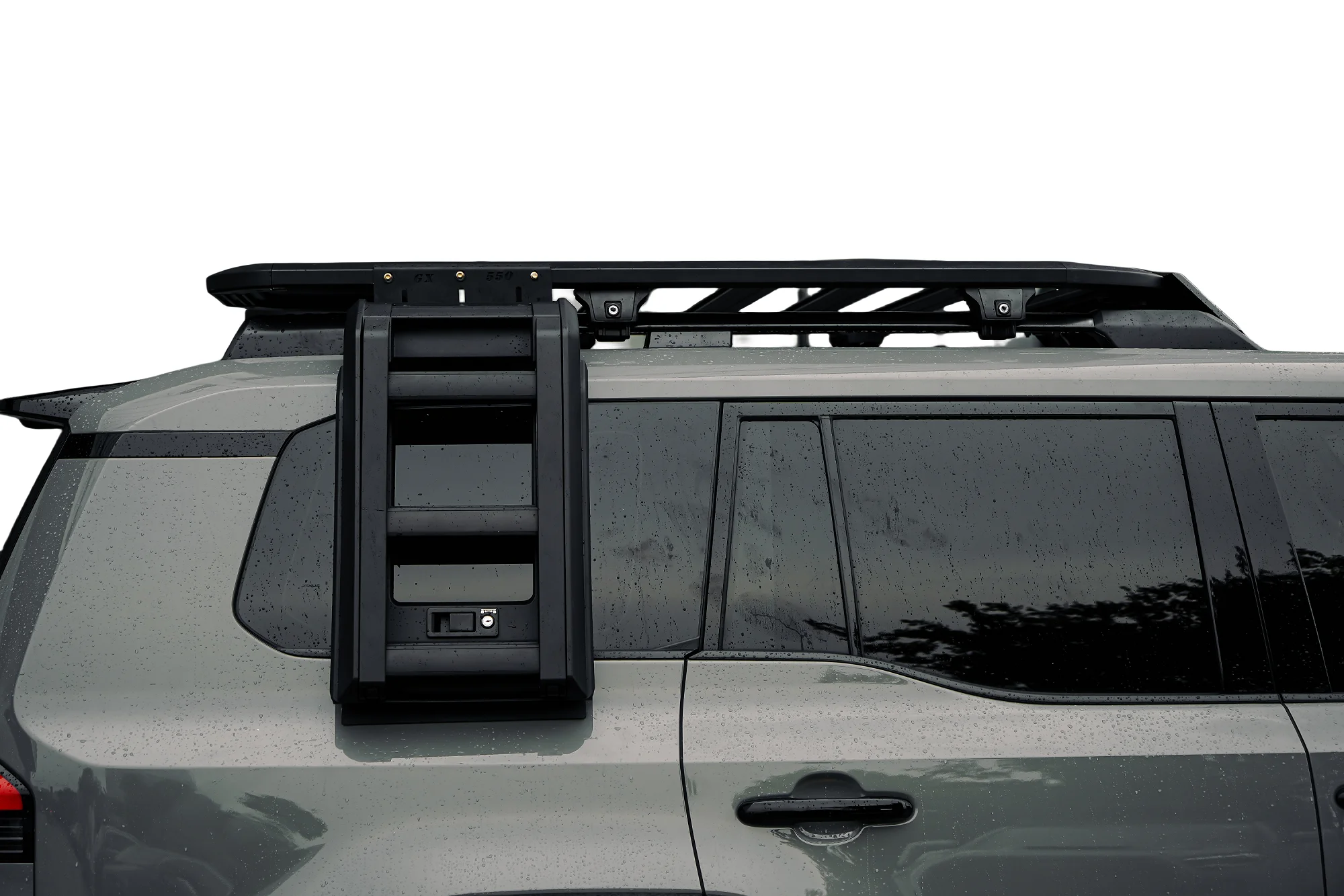 CAR ROOF RACK ROOF PLATFORM FLAT PLATFORM & SIDE LADDER & SIDE STORAGE BOX In Aluminium Perfect FIT For LEXUS GX550 2024+ - Image 3