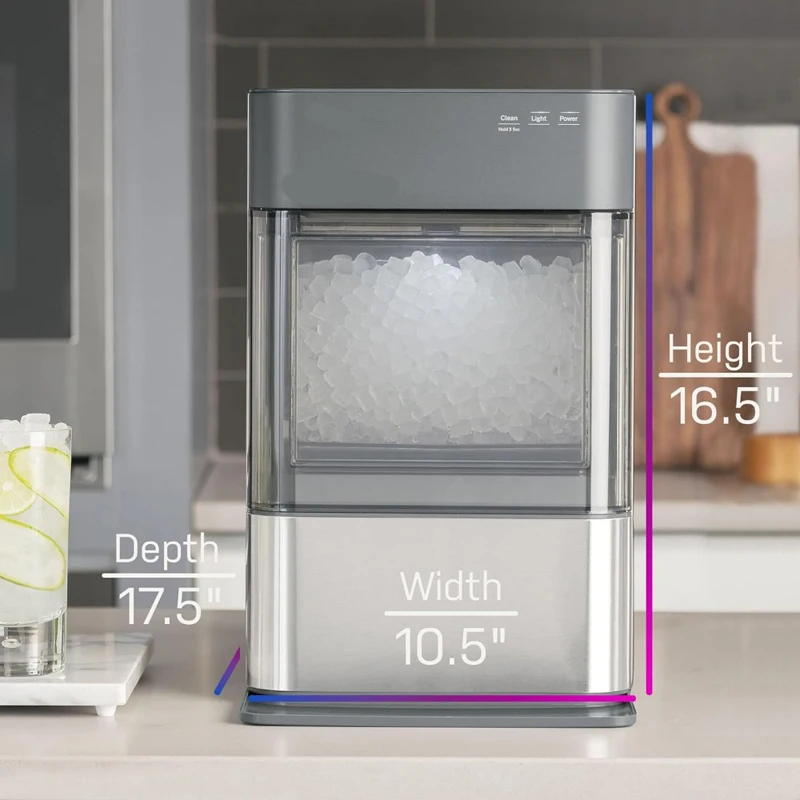 WiFi Connectivity Smart Home Kitchen Essentials Stainless Steel Ice Maker Ice Machine