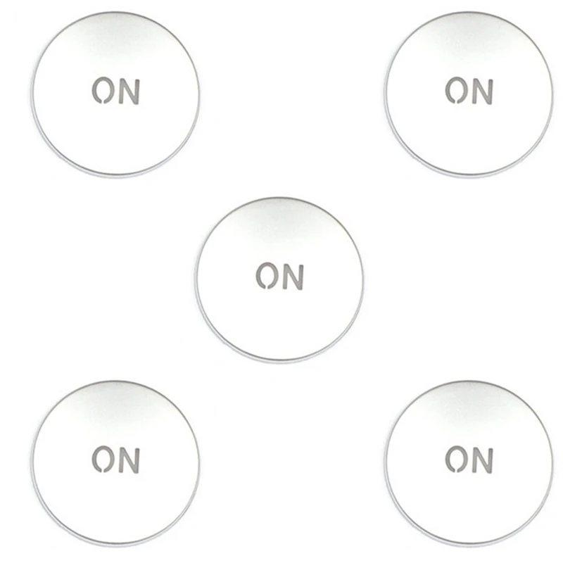 5X Car Console Volume Multimedia Switch Button Cover Trim For Benz W204 C180 E260 ML350 GLK200 Interior Accessories