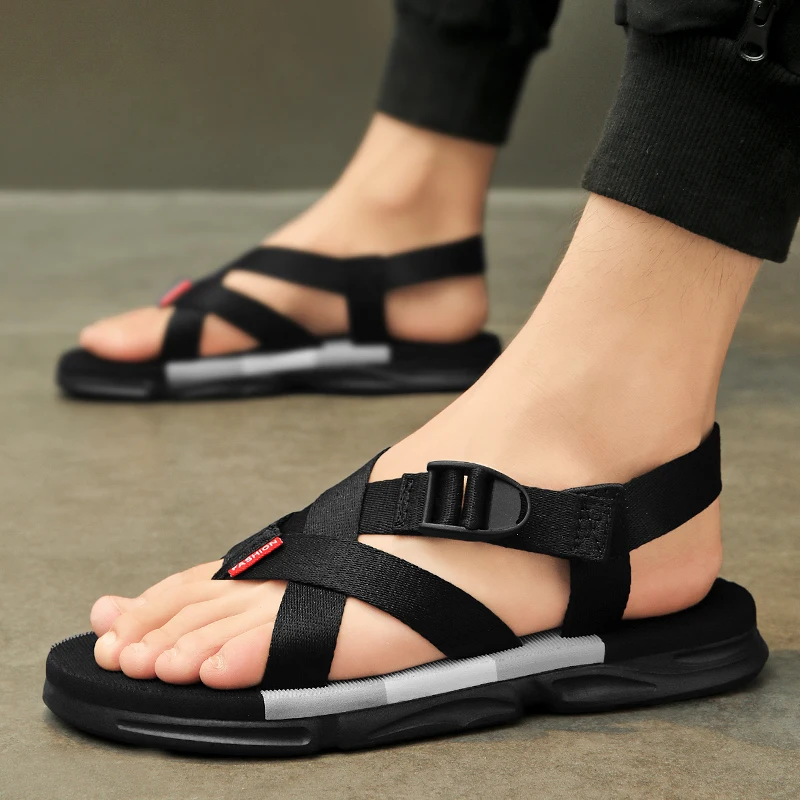 Men Sandals Summer Leisure Beach Holiday Sandals Men Casual Shoes New Outdoor Male Lightweight Comfortable Wading Sandals