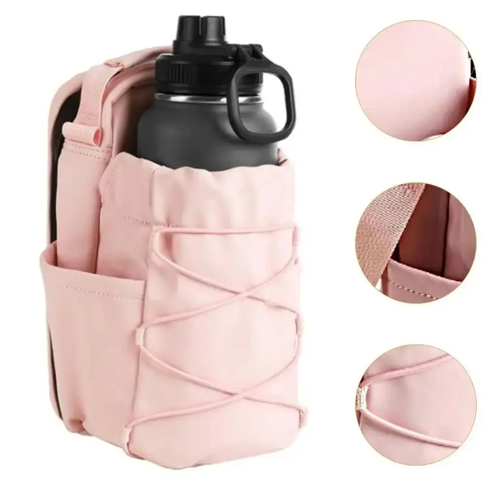 

Magnetic Water Bottle Sling Bag Adjustable Multi-layer Gym Bottle Bag Convenience Waterproof Crossbody Sports Bag Fitness
