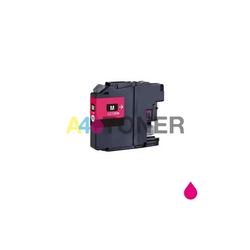 LC12 magenta ink cartridge compatible with Brother LC12EM A4toner.com