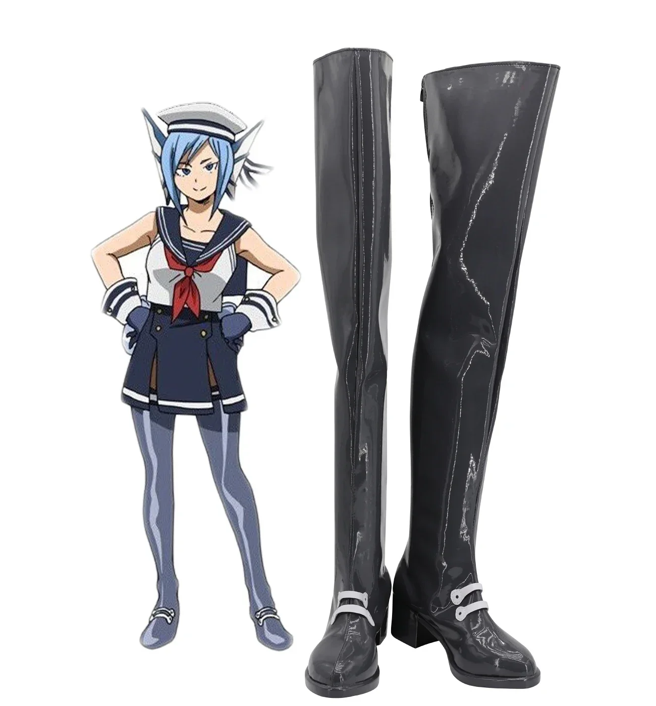 

Custom My Hero Academia Sirius Black Long Boots - High-Quality Black Boots for Perfect Cosplay