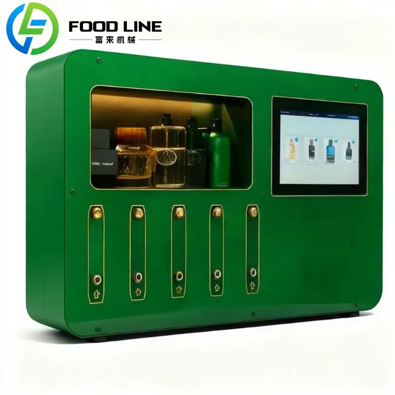 Custom Metal Wall Mounted Perfume Vending Machine Smart Fragrance Dispenser Solution For Malls With Cologne And Spray Options