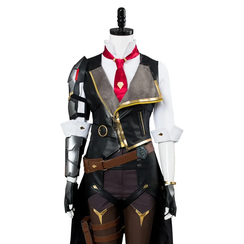OW Ashe Cosplay Fantasia Costume Elizabeth Caledonia Cosplay Ashe Jacket Pants Hat Outfit For Adult Women Halloween Costumes