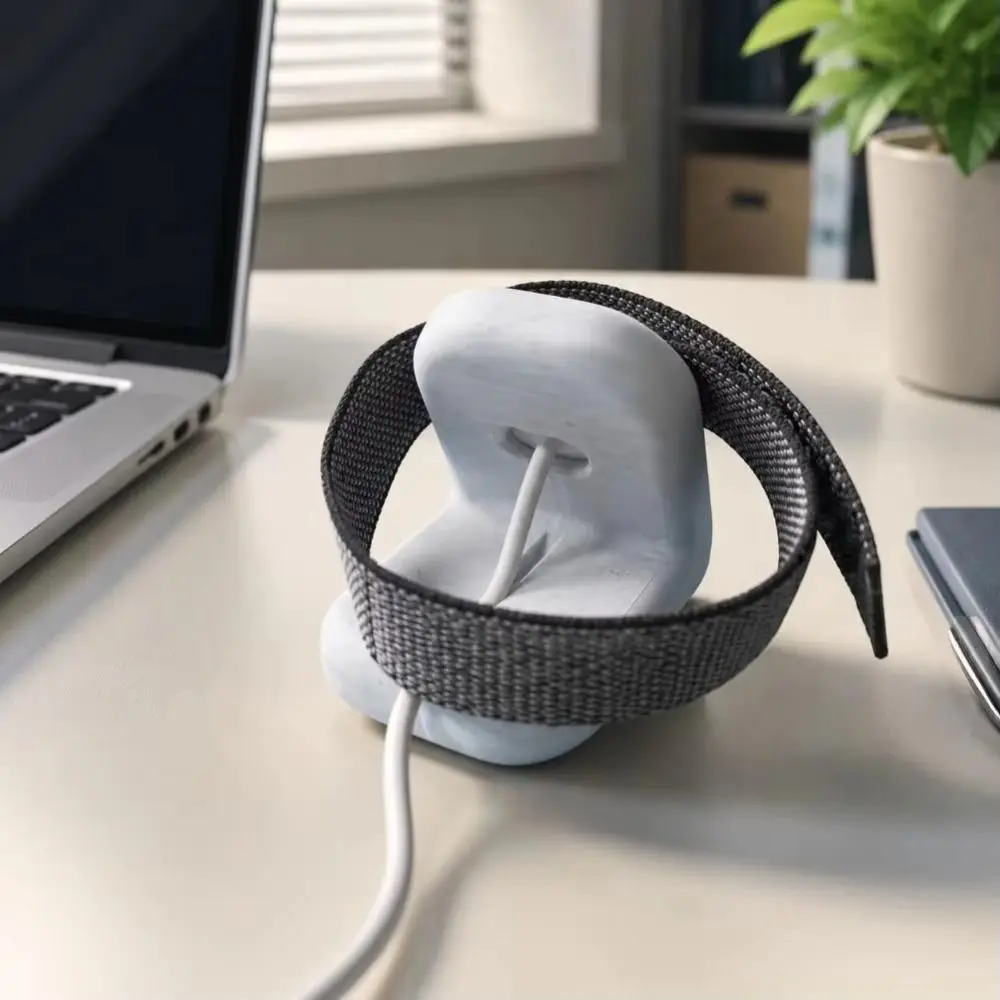 3D Printed Fitness Tracker Charging Stand Cable Management Anti-slip Desk Charger Holder Upright Viewing for Google Fitbit Air