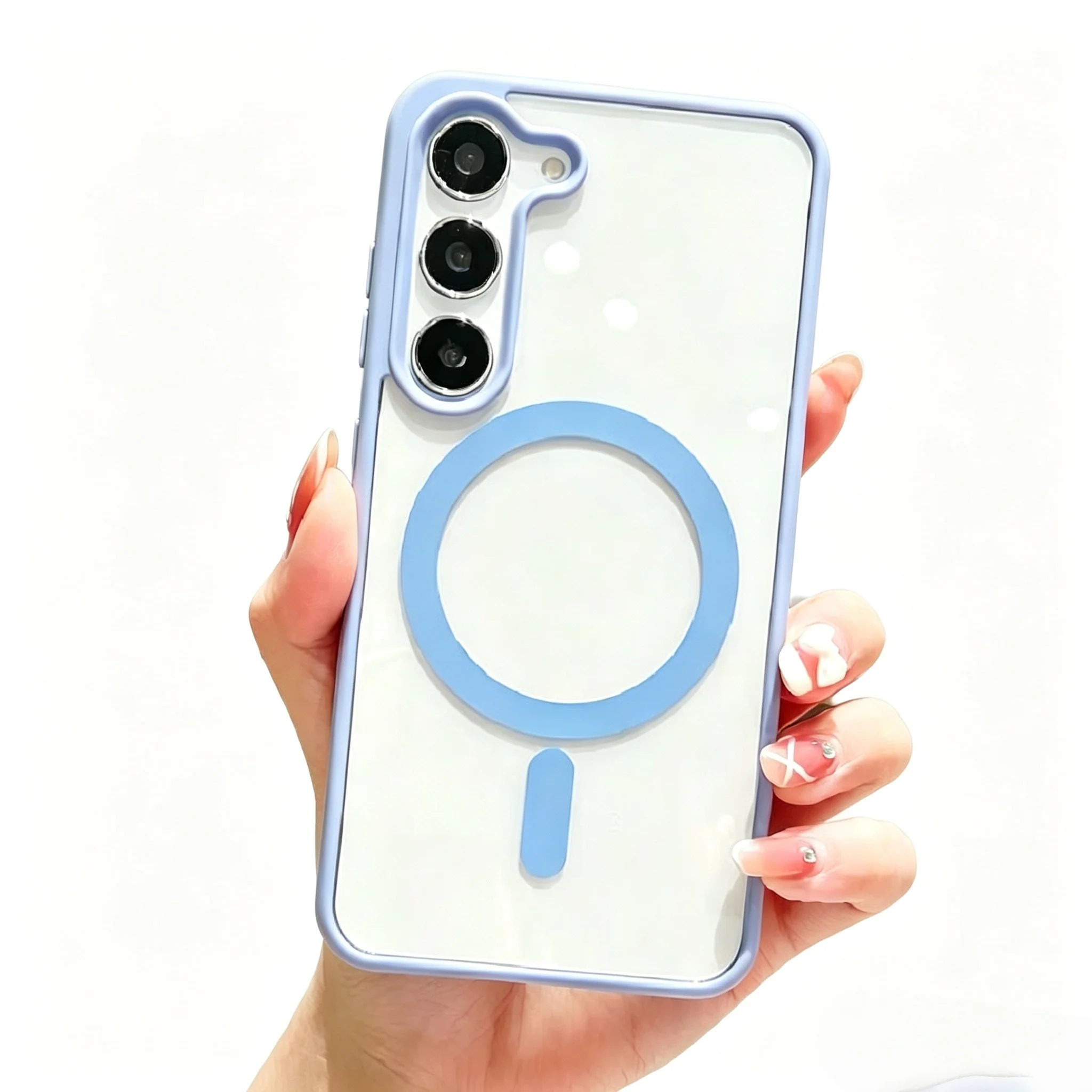 Acrylic Multi-Color Phone Case For Samsung Galaxy S26 S25 Edge S24 S23 S22 Ultra Plus FE Magnetic Charging Shockproof Back Cover - view 5
