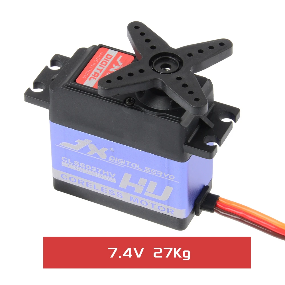 

Jx Ecoboost Servo Cls6027Hv 27Kg 8.4V Hv Large Torque Standard Digital Coreless Servo Metal Gear for Car Clamber Airplane Robot