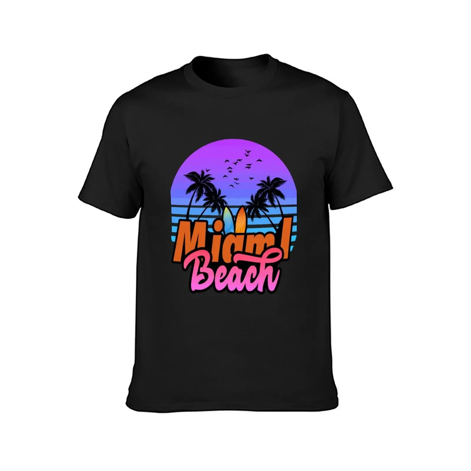 Cool Miami Florida Beach T-Shirt new edition blacks for a boy oversized tshirts for men