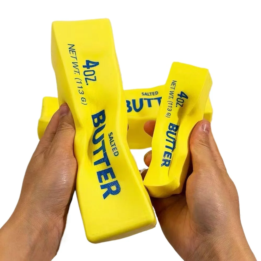 8,66 Zoll Jumbo Squishy Butterstick Quetschspielzeug Weicher Langsam Zurückfedernder Käsestick Lustiger Scherzartikel Fidget-Spielzeug Stress- und Angstlinderungsspiel