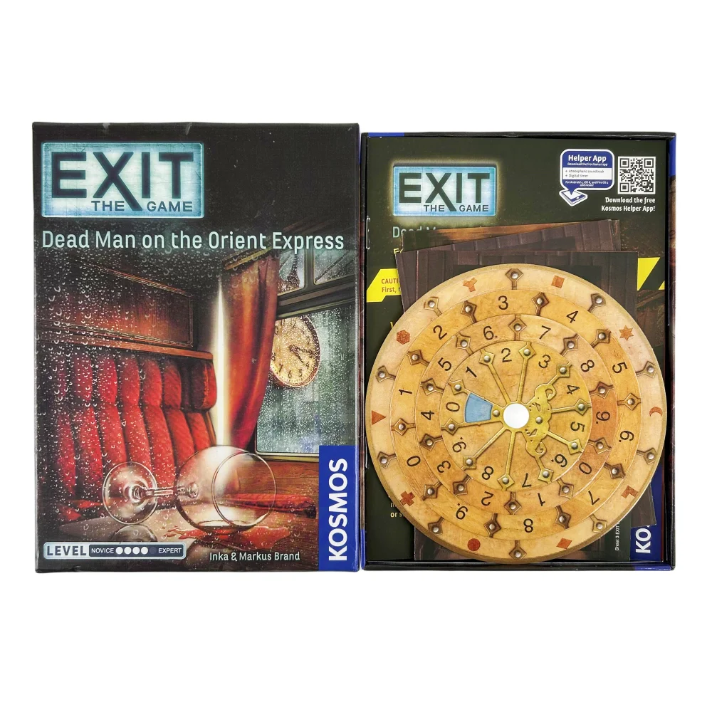 Exit Game The Abandoned Cabin The Haunted Roller Coaster Dead Man on The Orient Express The House of Riddles Card Board Game