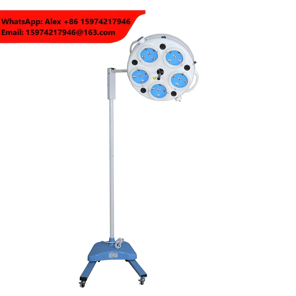 LTSL41B Vertical Mobile OT Lamp Shadowless Electric High Illumination 25 Pcs Bulbs LED 5 Holes Operating Light Medical