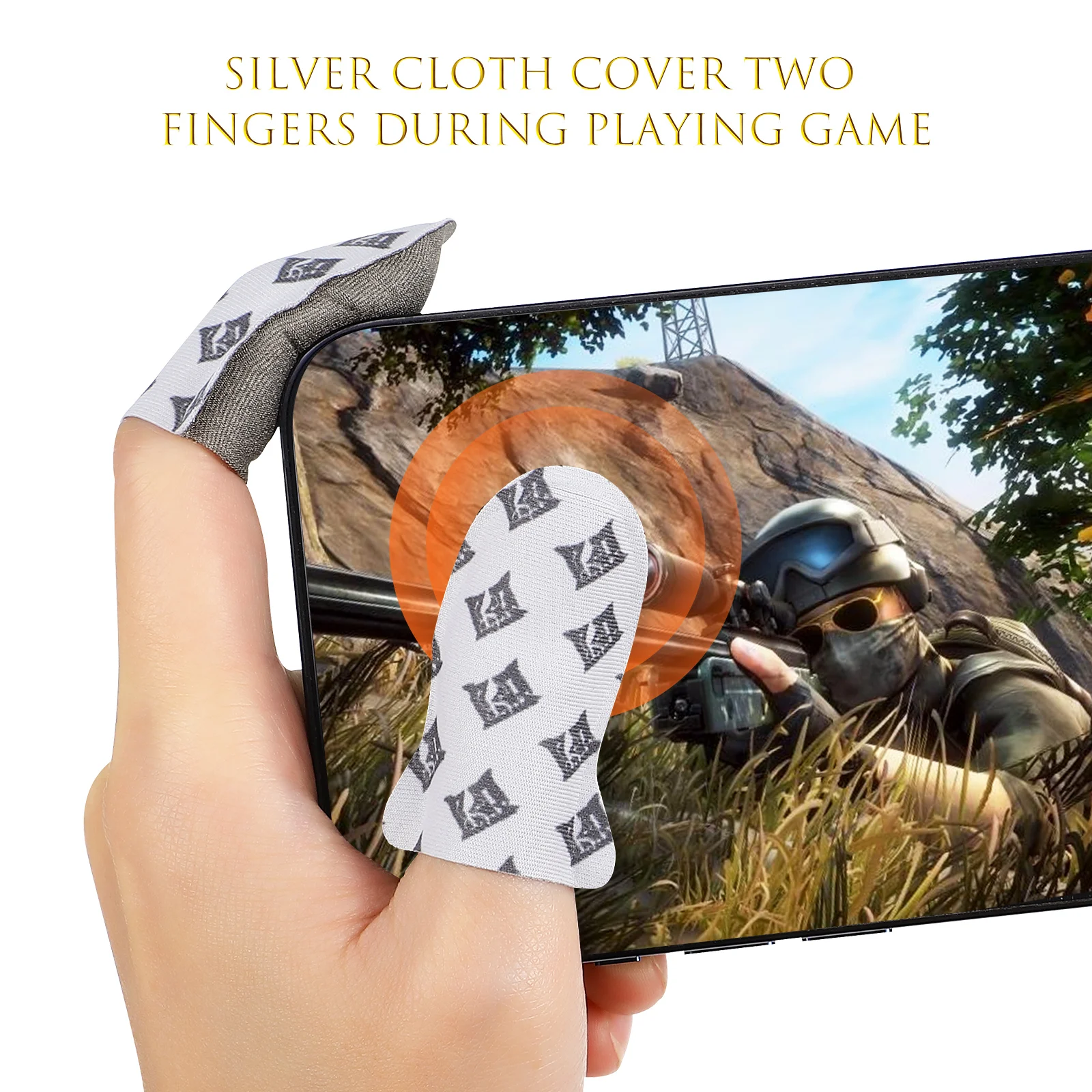 Mobile Controls Gaming Triggers Controller The Shoulder Game with Cable Six-finger Chicken Eating Artifact: Abs Supplies