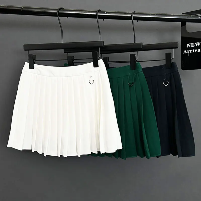 

2024 Новая женская юбка для гольфа, осенняя женская спортивная юбка, полуюбка для гольфа, удобная и дышащая, быстросохнущая, бесплатная доставка