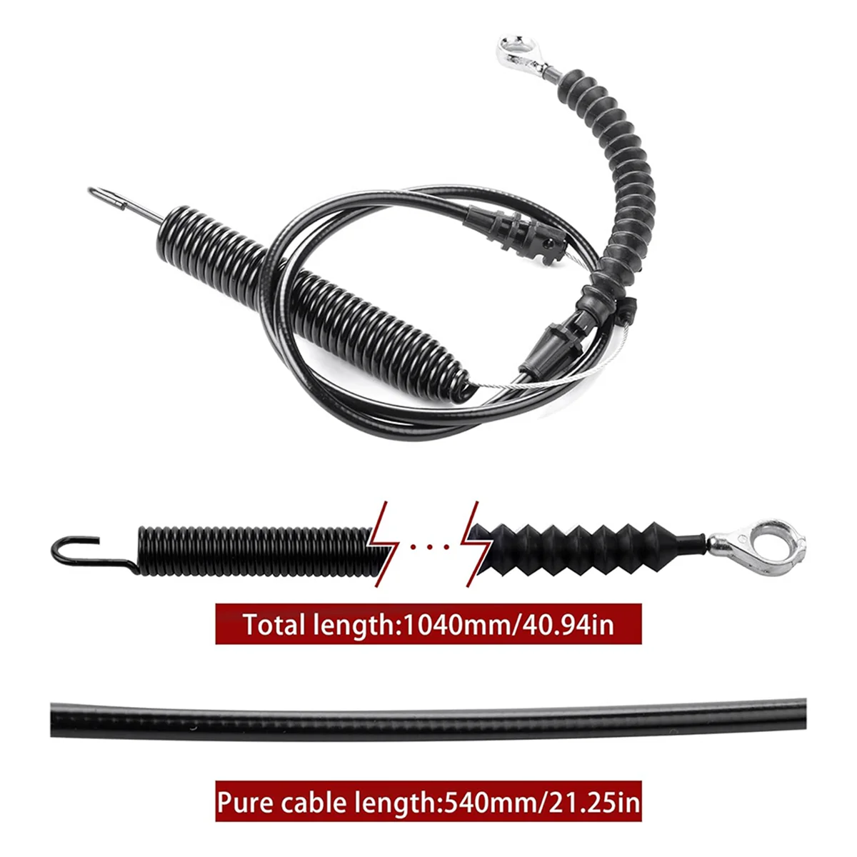 Cable Cable Deck terlibat kabel cocok untuk pengrajin, MTD, mesin halaman, Troy-Bilt,Husky, bayinya pemotong rumput traktor