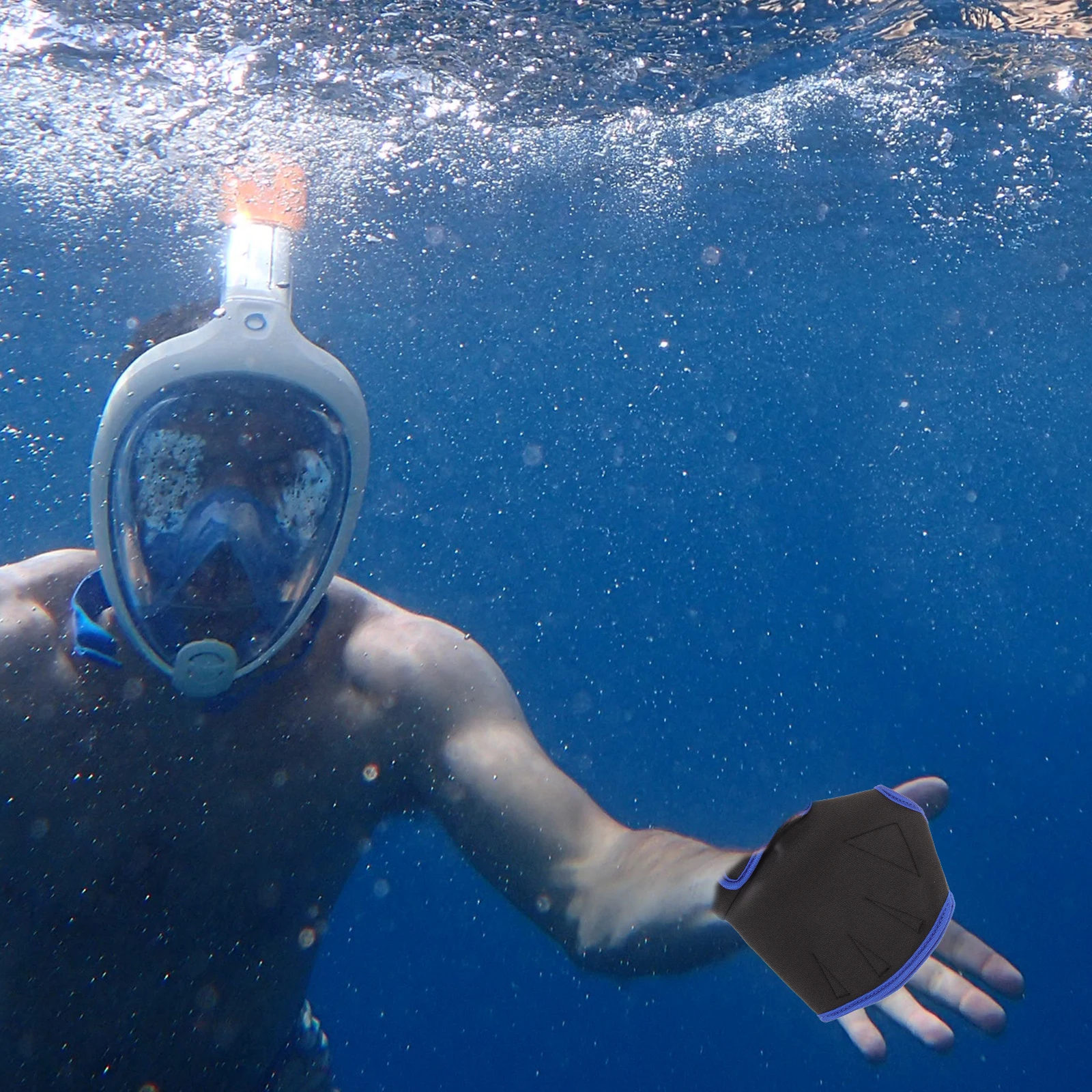 

1Pair Unisex Neoprene Swimming Mitts Diving Training Gloves Warm Comfortable Swim Paddles Swimming Gloves Swim Glove