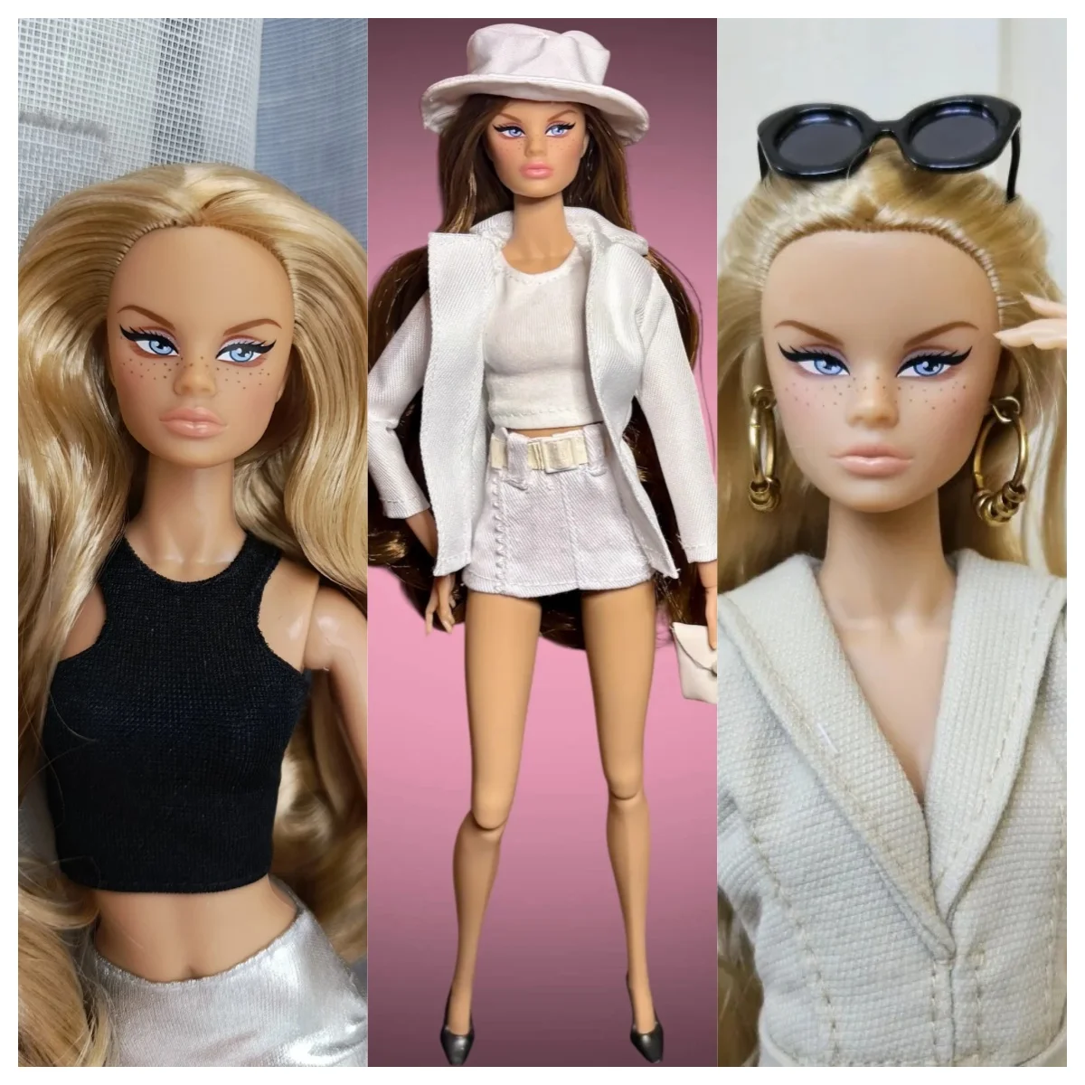 

2026 new xianxian doll / 1/6 Supermodel doll /32cm nude BJD doll with normal skin gold curly hair / 12 joint movable body + head