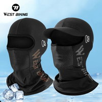 WEST BIKING Summer Motorcycle Balaclava Bike Cycling Fishing Sun Protection Cool Hat Dustproof Face Cover Windproof Thermal Cap