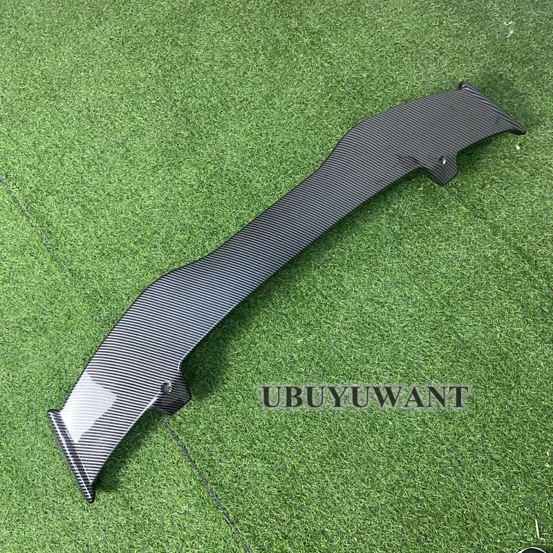 Car Rear Roof Spoiler For Renault Clio MK5 MK4 MK3 Clio 5 4 3 ABS Glossy Black / Carbon Look Top Wing Trunk Tail Decoration