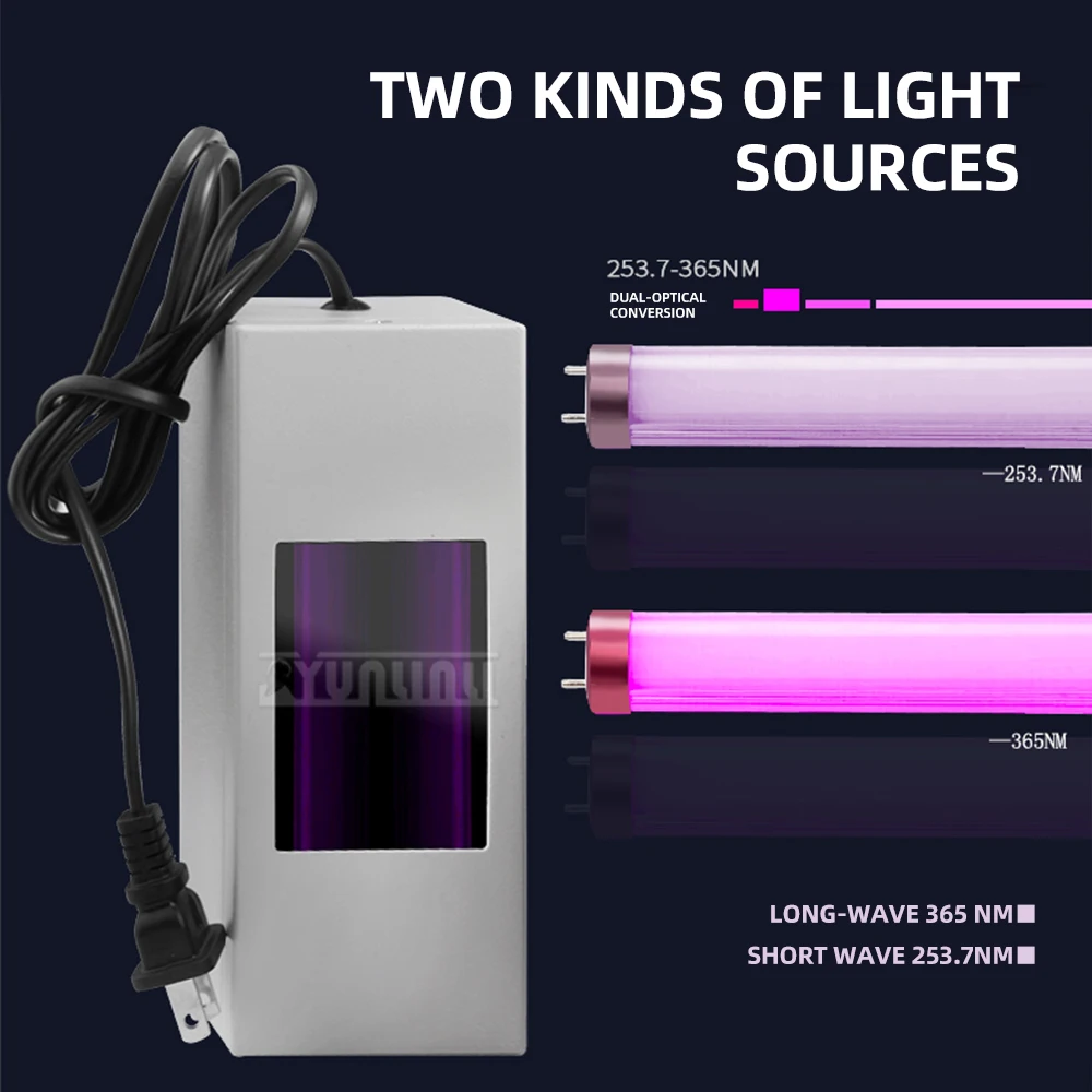for Jewelry, Jadeite, and Jade Appraisal UV,UV Fluorescent Light Box with Long-Wave UV Light (365 nm/253.7 nm)